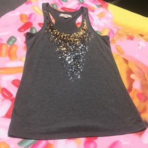 Woman’s Decree Large Tank Top Gray shiny